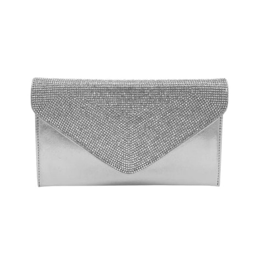 Anna Crystal Flap Envelope Clutch